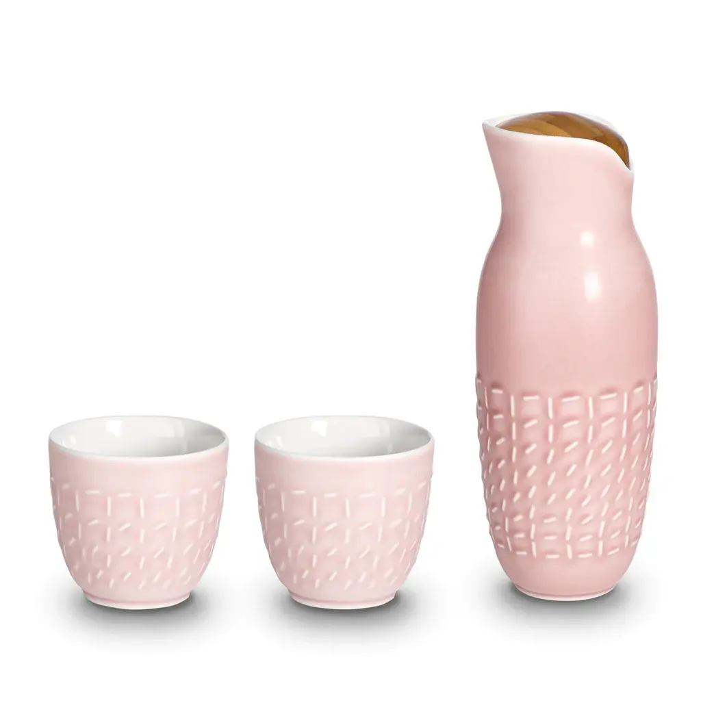 Acera Liven Footprint caraffa Set di bicchieri in ceramica realizzati con bellissimi disegni