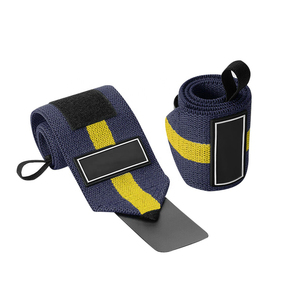 GAF Heavy Duty Cross Lifting Straps Compresión Muñequera Wrap Gym Custom Elástico Levantamiento de pesas Muñequeras con gancho y bucle - Product Image 5