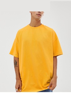 卸売oemカスタム綿100% 無地ロゴTシャツプリントヒップホップスタイルカジュアルルーズフィットラウンドネックメンズTシャツ - Product Image 2