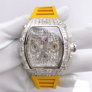 高品質Vvs Moissanite Bugetウォッチ流行のアイスアウトウォッチ格安ユニセックス用アイスアウトウォッチ - Product Image 4