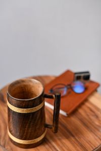 热卖木制啤酒超大陶瓷杯水杯办公室茶杯带定制手柄咖啡杯圣诞节