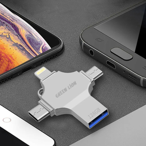 Yeşil aslan 4-in-1 USB Flash sürücü 128GB - Product Image 4