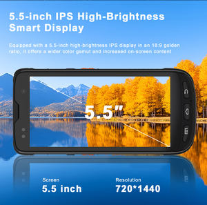 พีดีเอมือถืออัจฉริยะขนาด5.5นิ้วพร้อมเครื่องสแกนบาร์โค้ด1D/2D 4G Wi-Fi ฟันสีฟ้าสำหรับคลังสินค้าคลังสินค้าและสินค้าคงคลังขายปลีก - Product Image 6