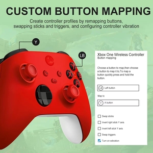 ワイヤレスゲームコントローラーはXbox Series X | S Xbox One Windows PCと互換性がありますXboxOneコントローラーに適しています赤 - Product Image 3