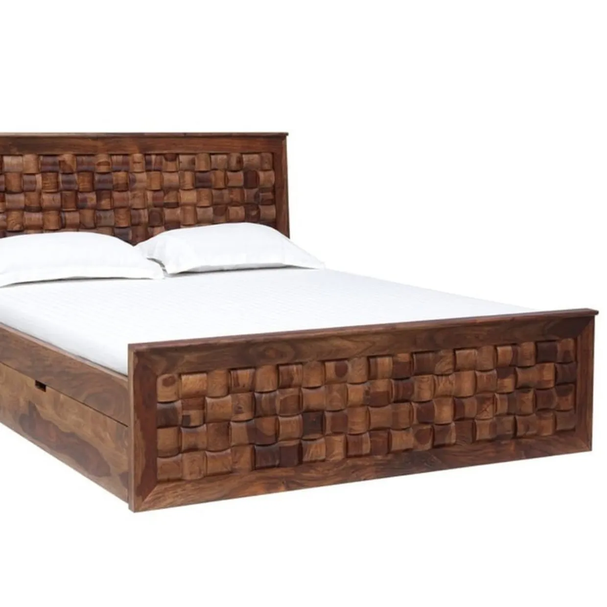 Moderna testiera in velluto di legno imbottita ottomana alzata a gas stoccaggio piattaforma in legno letto e materasso set letti in legno massello