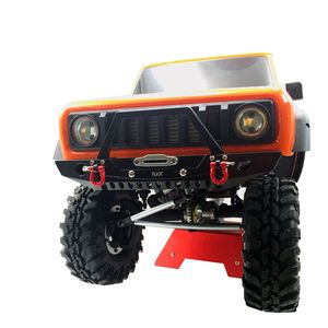 KYXCNCアルミニウム合金衝突防止フロントバンパー、RedCat GEN8 1/10 <span class=keywords><strong>RC</strong></span>クローラーカーアップグレードパーツ用LEDレッドシャックル付き