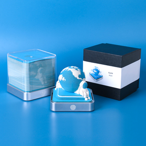 New Style 3D Paper Craft Earth <strong>Shape</strong> <strong>Customized</strong> Notepads Creative Promotional <strong>Block</strong> Laser Cut Paper <strong>Cube</strong> <strong>Block</strong> <strong>Memo</strong> Pad - Product Image 3