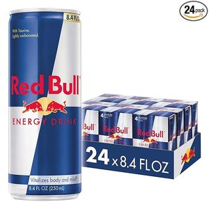 Kırmızı boğa düşük yağlı enerji içeceği için 8.4 FlOz 6 paket 4 kutu 24 toplam kutu 80mg kafein taurin B vitaminleri kırmızı renkte