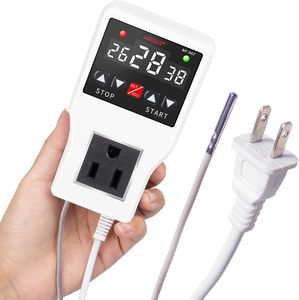 Nuevo controlador de temperatura 1200W 10A Modos de control de refrigeración de calefacción Herramienta de tiempo de termostato <span class=keywords><strong>digital</strong></span> para electrodomésticos, pecera, etc. - Product Image 6
