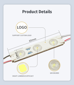 1.5W süper LED modülü DC 12V RGB 3LEDs reklam kullanımı ışık kutusu 120 lümen SMD mavi/yeşil/sarı/pembe ROHS sertifikalı - Product Image 4