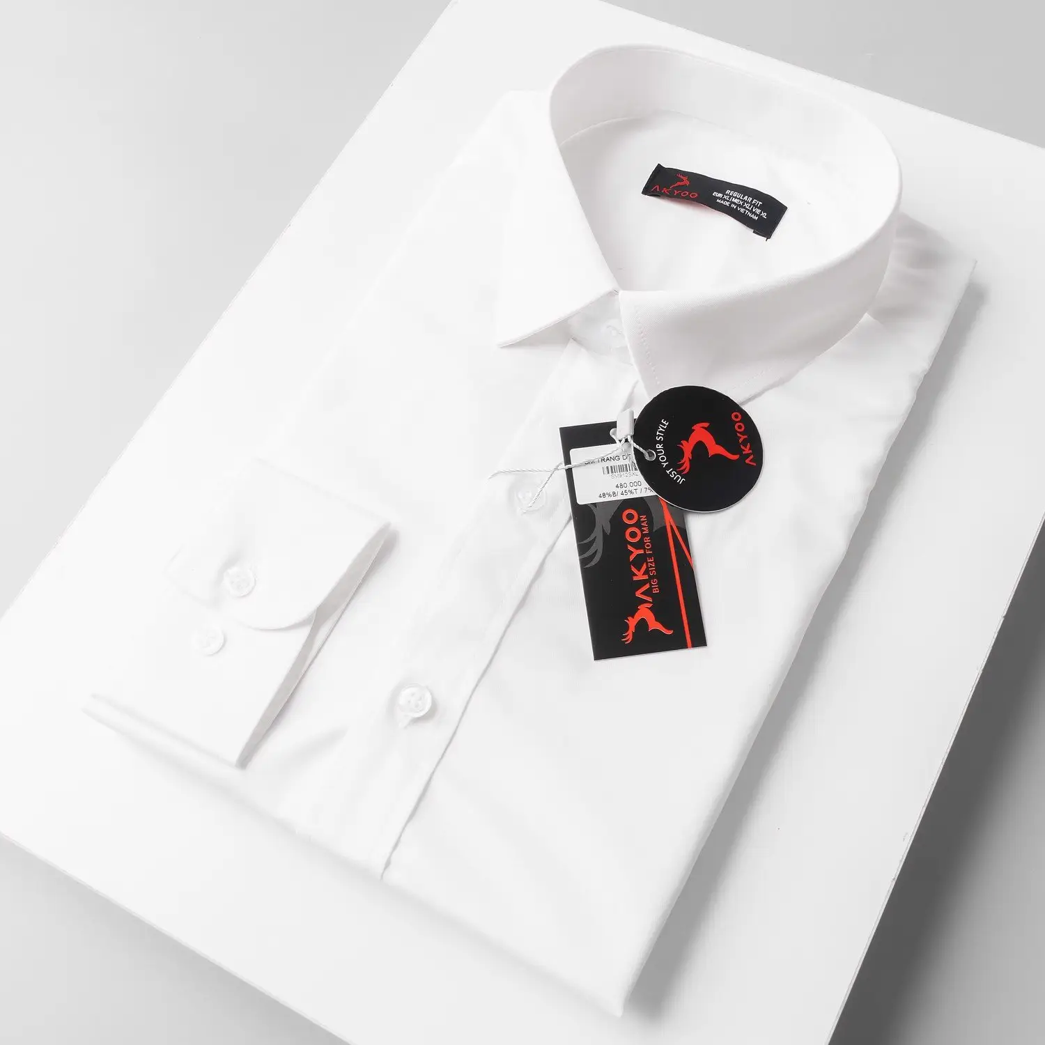 Best selling OEM LOGO desgin customization long sleeve short sleeve white 100% Cotton dress shirt office men's shirt in Vietnam
