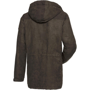 Toptan avcılık erkekler kapüşonlu ceket kabuk 100% sentetik deri fermuar ve düğmeler kapanış ön cepler içinde Polyester astar - Product Image 5
