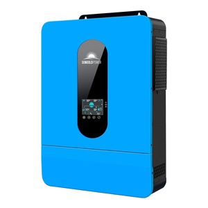 Inversor solar de fase dividida de 6500W DC 48V, entrada/salida de CA de 120V/240V (configurable), 2 controladores solares MPPT integrados