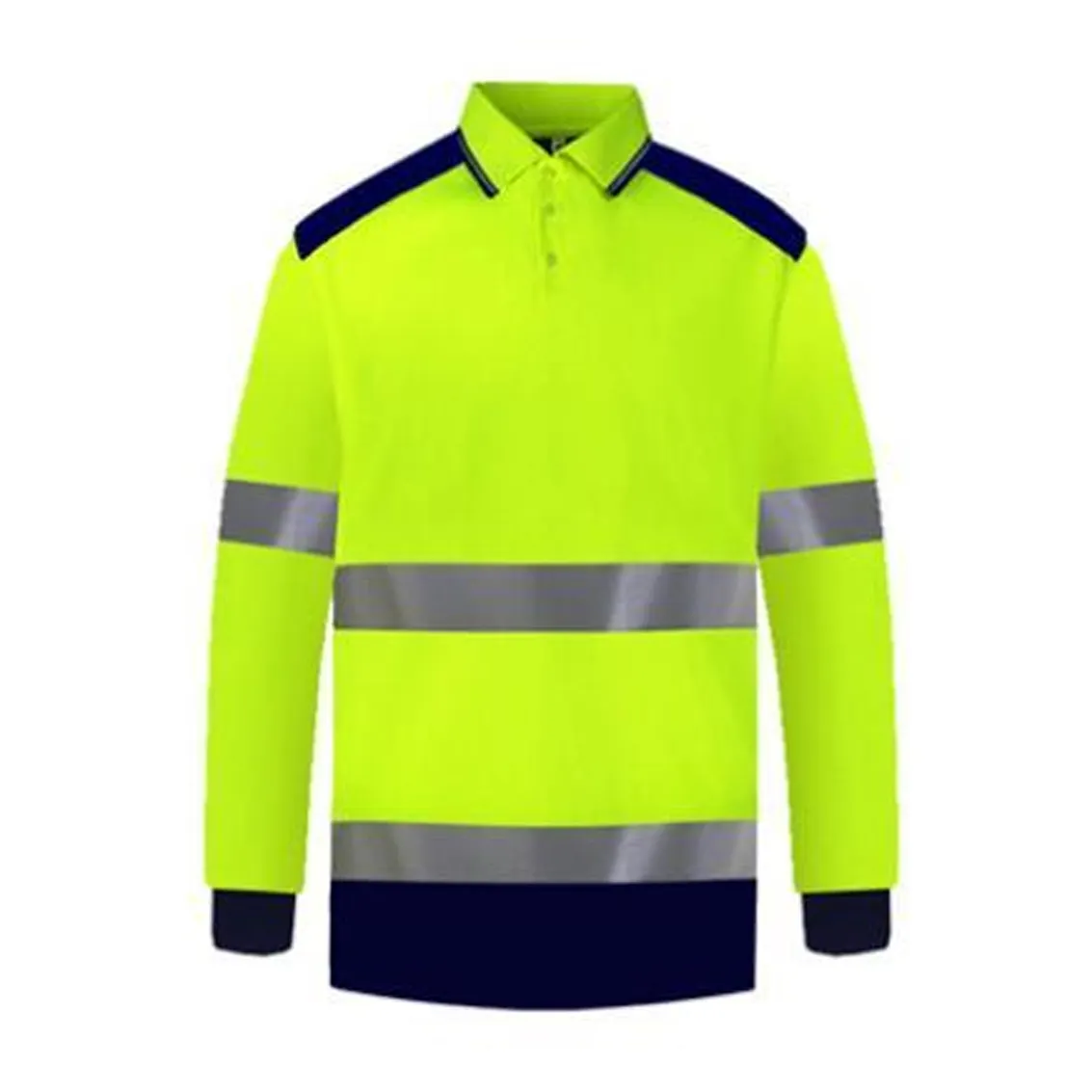 Polo di sicurezza a maniche corte bicolore camicia riflettente ad alta visibilità con tasche camicia da lavoro ad alta visibilità