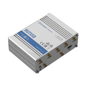 RUTX50คือเราเตอร์5G สำหรับงานอุตสาหกรรมที่ทนทานซึ่งมีพอร์ตอีเธอร์เน็ตกิกะบิต5X พอร์ต, WIFI, dual-SIM, GPS, CPU อันทรงพลังและ rutos - Product Image 3