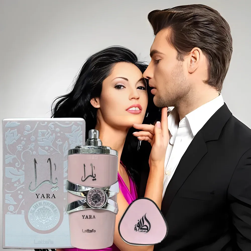 Dubai lattafa Perfume Óleo Essencial Pheromone 100ml Spray Corporal Le Parfum Colônia Yara Lattafa Perfume