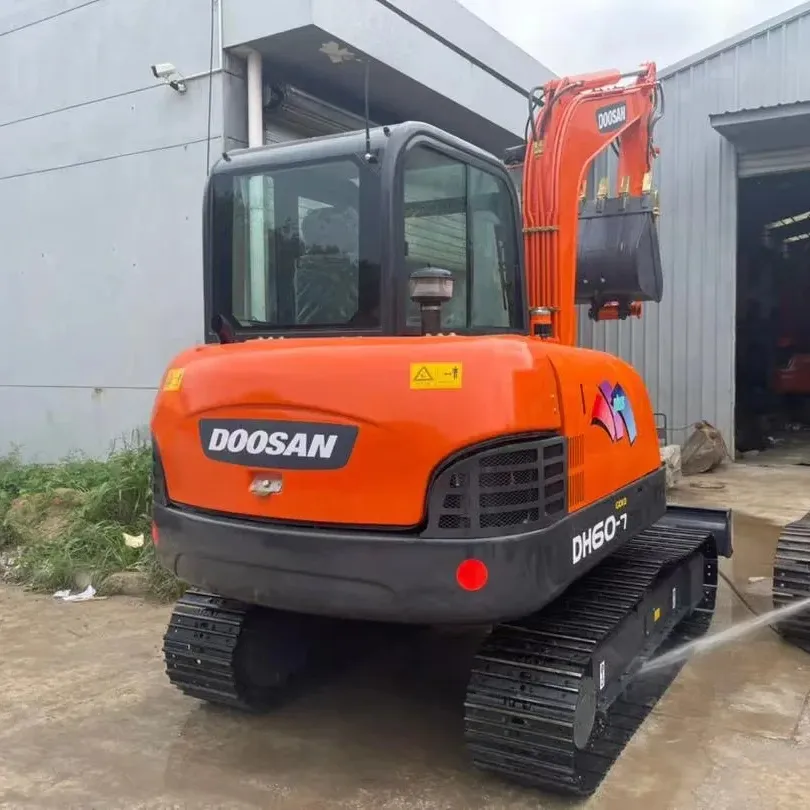 Doosan รถขุดดินขนาดเล็ก DH60LC-7รถขุดมือสองเครื่องจักรเคลื่อนย้ายดินขนาดเล็ก