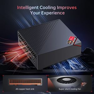 Amd R7 5800U 5825U 5700U CPU Quad Core Linux Mini PC 4G 64G Wifi HD Rj45 Win10 Computer desktop di raffreddamento intelligente Fanless giochi - Product Image 2