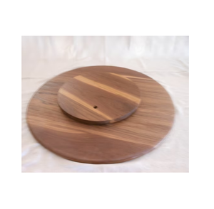 Tavolo treno in legno pigro Susan giradischi modello leggero piatto colore legno materiale granito marrone tipo netto design look - Product Image 5