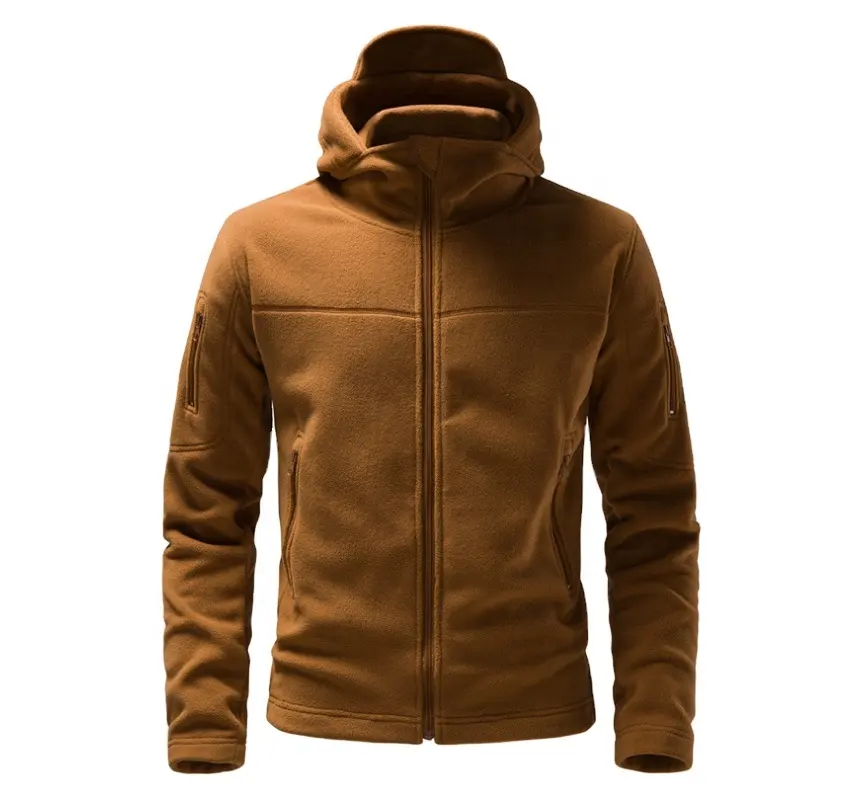 Unisex high quality OEM ODM outdoor zip pullovers men wear POLARTEC fleece jacket warm hot selling