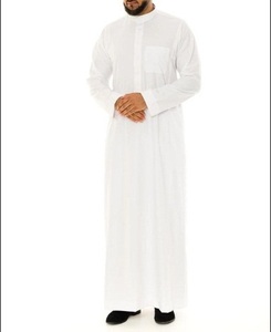 En çok satan islam giyim erkekler Thobe müslüman arapça Thobe toptan juislamic erkekler için islam erkek giyim Thobe - Product Image 4