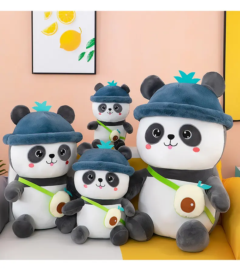 Kung Fu Panda peluche cuscino peluche carino divano cuscini animali di peluche Kawaii cinese Baby Panda Stuff Toy peluche