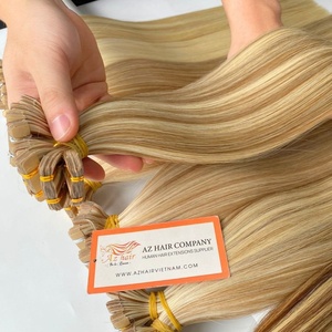 Yüksek kalite özelleştirilmiş renkler Remy bant içinde saç ekleme çift çizilmiş düzenli bant içinde 100% insan saçı - Product Image 2
