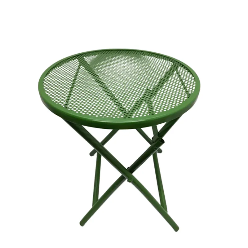 Mobili di Design antico tavolino in ferro tavolino con finitura lucida verde e tavolino personalizzato fatto a mano