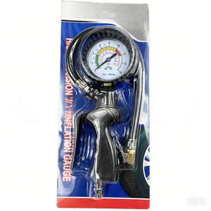 מודל חדש הושק כלי תיקון צמיג אוויר אקדח כפול ראש אוויר צ 'אק מתנפחים מד לחץ אינפלציה