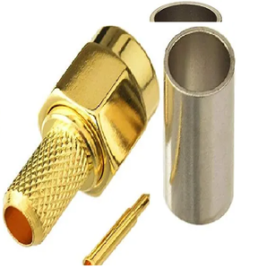 <strong>SMA</strong> Male Crimp Connector RG58 HLF200 RG141 Coaxial Cable with Plug for Wireless RF Antenna for Telecom Applications - Product Image 2