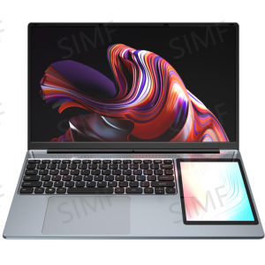 High Quality OEM 15.6&quot; + 7&quot; Double Screen <strong>NoteBook</strong> Laptop I5 I7 I9 New OEM for Gift Work Office Game - Product Image 1