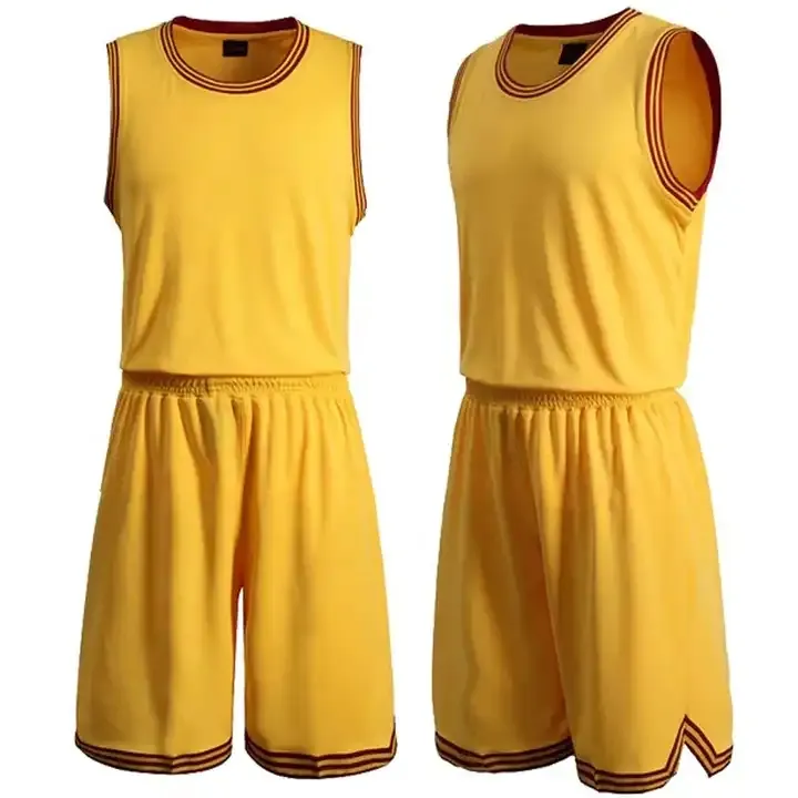 Fabricante de fábrica al por mayor de baloncesto para adultos conjuntos de uniformes de camisetas y pantalones cortos uniforme de baloncesto en equipo universitario