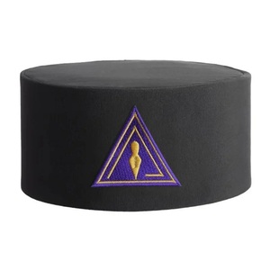 All'ingrosso personalizzato fatto a mano ricamato in seta di alta qualità a forma di lettere stile massonico Regalia regale selezionato maestro massone - Product Image 4