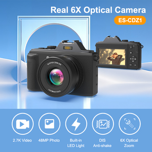 Yeni ürün gerçek 6x optik zoom otomatik odaklama 2.7k video kamera retro fotoğraf kamera fotoğraf - Product Image 5
