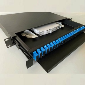Marco de distribución óptica montado en rack de 19 \ "Panel de conexión de 12/48/96 puertos Red de telecomunicaciones ODF SC/LC/FC de fibra óptica de 24 núcleos - Product Image 4