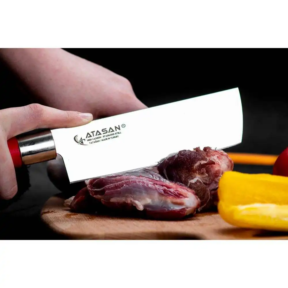 Maßge schneider tes Nakiri Kochmesser Red Craft Series Küchenmesser Hochwertiger Edelstahl Best Price Knife Neuankömmlinge