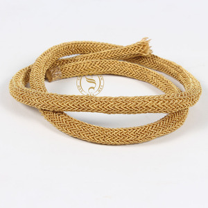 Customized 100% Polyester <strong>Cord</strong> 6mm Shock <strong>Cord</strong> and 3mm Braided Cotton Rope Elastic Drawstring with Twisted Finish for Bags