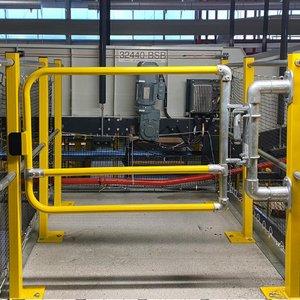 Xuất khẩu sang thị trường Mỹ tầm nhìn cao Cổng an toàn màu vàng với bản lề Lò xo tự động đóng OEM siêu chất lượng cao Việt Nam - Product Image 5