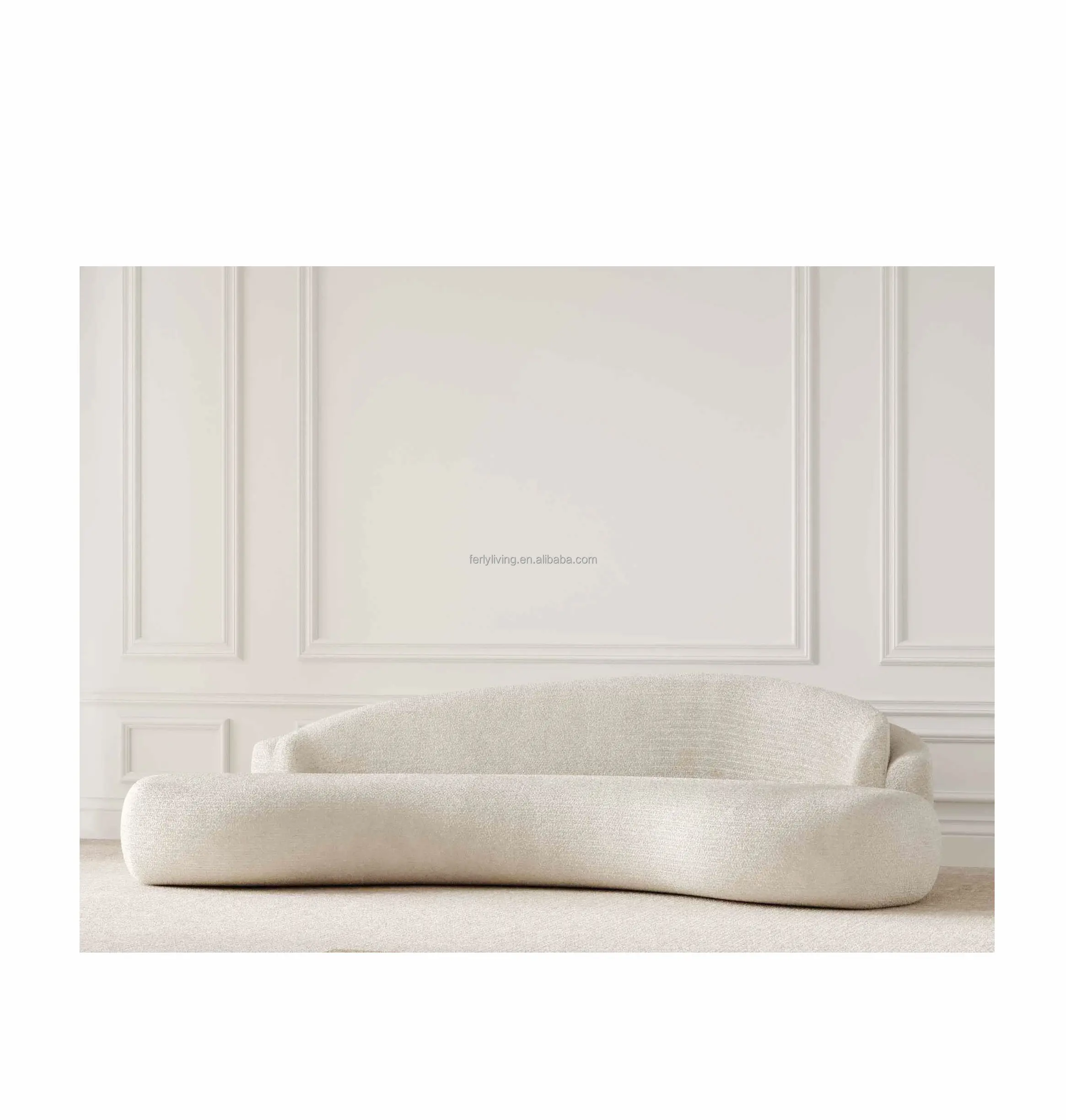 Meubles de maison de luxe minimaliste de Style américain, ensemble de chaises de canapé en tissu de salon, canapé à bras gauche