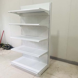 Xingye Tùy Chỉnh Tốt Nhà Cung Cấp Trắng Double Side Pegboard Siêu Thị Kệ Rak Hiển Thị Siêu Thị Đồ Chơi Lưu Trữ Kệ - Product Image 3