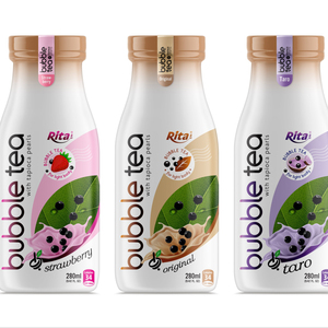 Direct Factory <strong>Best</strong> Healthy Food <strong>Juice</strong> 280ml Glass Bottle Bubble Tea Popping Boba Tapioca Pearl Fast Delivery Quality Service - Product Image 1