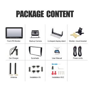 Digital Wireless <strong>Backup</strong> <strong>Camera</strong> Kit <strong>with</strong> 1080P Waterproof <strong>Camera</strong> 7.0 Inch IR Night Vision Screen Helps Avoid Blind Spots Parking - Product Image 6
