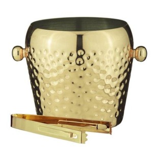 Modern stainless steel ice bucket with sleek mirror polished for a luxurious <strong>addition</strong> to any bar setting - Product Image 2