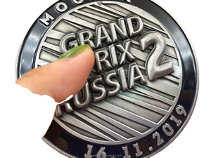 Özel 3D altın ve gümüş ve bakır çinko alaşım Metal madalya spor futbol topu basketbol maraton koşu ödülü ile şerit - Product Image 4