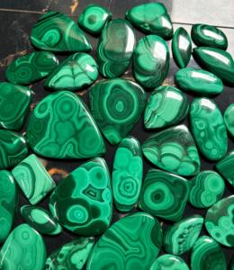 Natural Malachite Mix Shape <strong>Cabochon</strong> for Jewelry in Wholesale Malachite <strong>Cabochons</strong> Lot at Best Price for Rings Earrings Gifts - Product Image 1