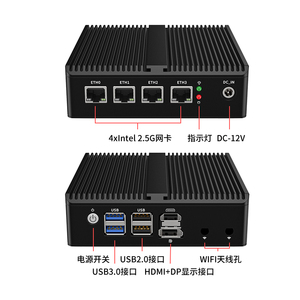 Pfsense N100 yumuşak yönlendirici ile 2x USB 3.0 2x USB 2.0 4x I226 2.5G LAN portları DDR4 RAM AES-NI PC abd Plug için destek - Product Image 3