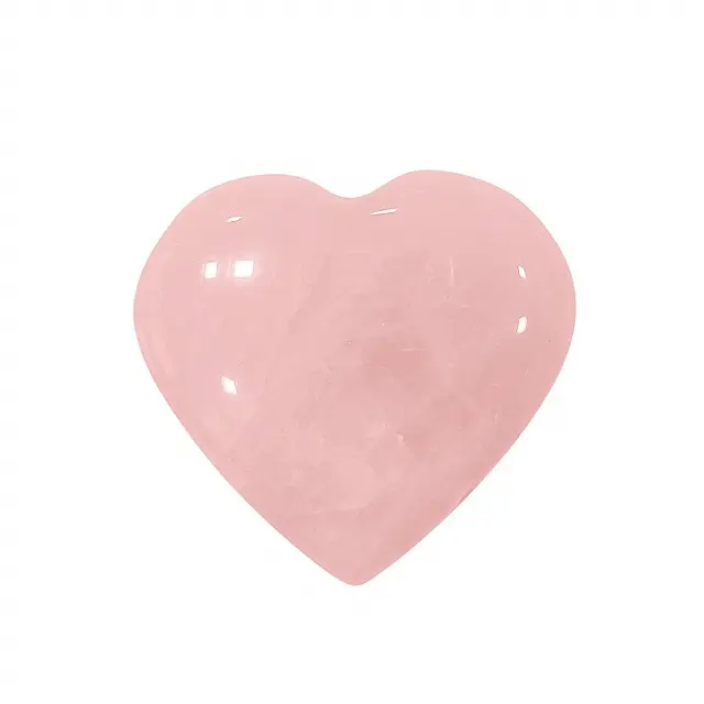 Pietre preziose quarzo rosa rosa cuori gonfi cuori naturali fatti a mano con pietre preziose per la guarigione acquista Online da S S S AGATE
