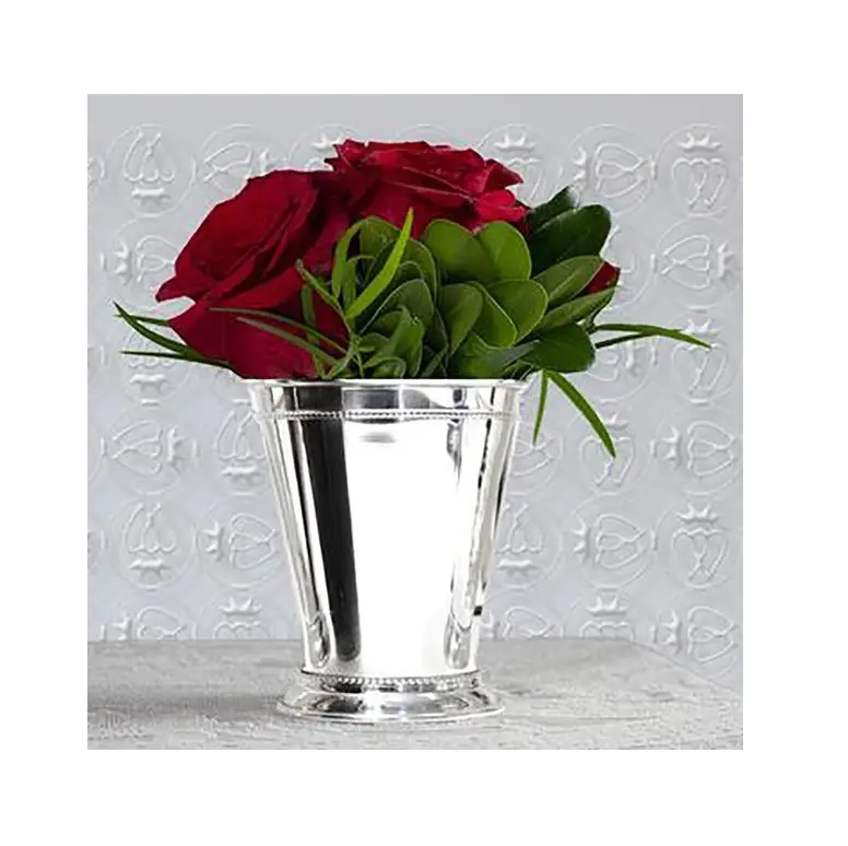 Блестящая Золотая медная и серебряная чашка для коктейлей и мероприятий, вазы для свадьбы с гравировкой на заказ