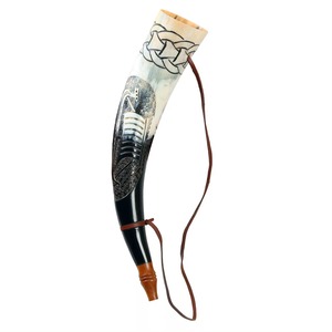 แตรกระทุ้งขัดเงาธรรมชาติงานหัตถกรรมอินเดียงานฝีมือของฮอร์น shofar สำหรับศาสนาชาวยิวปีใหม่จากอินเดียอาเกต - Product Image 5