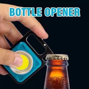 OEM logo Mini Portable 3 Modes <strong>500</strong> Mah <strong>led</strong> USB Rechargeable Work Light Pocket Folding Flashlight Camping COB Keychain Light - Product Image 2